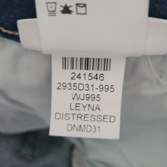 NWT Paige Verdugo Crop Skinny Jeans 29 Leyna Distressed Raw Hem - Picture 8 of 12